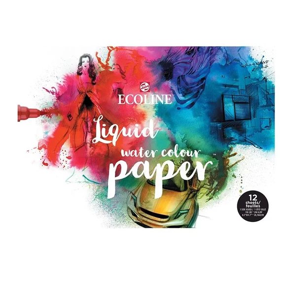 Talens Ecoline Liquid Water Colour Paper A3 290g 12 Yaprak ürün görseli 1