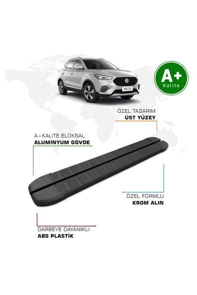 MG ZS Yan Basamak 2018 Model ve Sonrası S-Line Siyah ürün görseli 1
