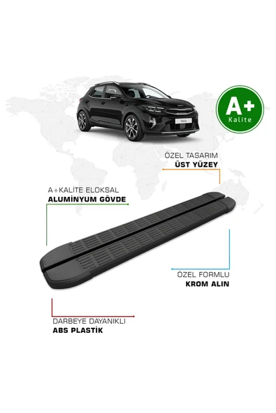 Kia Stonic Yan Basamak 2022 Model ve Sonrası S-Line Siyah ürün görseli 1