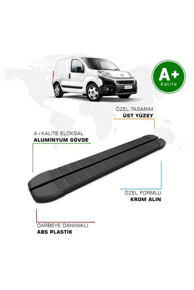 Fiat Fiorino Panelvan Yan Basamak 2008 Model ve Sonrası S-Line Siyah ürün görseli 1