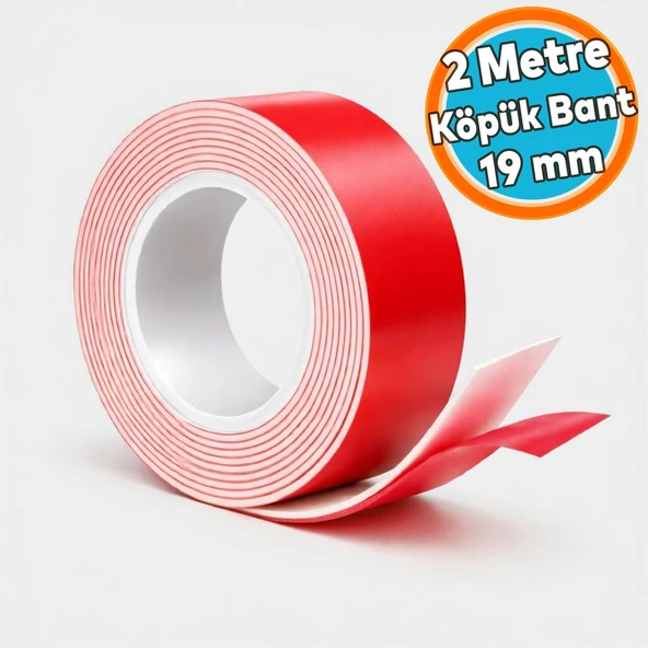 Çift Taraflı İz Bırakmayan Beyaz Köpük Bant Çivi Gerektirmeyen Güçlü Yapıştırıcı Bant (1 Adet) ürün görseli 1