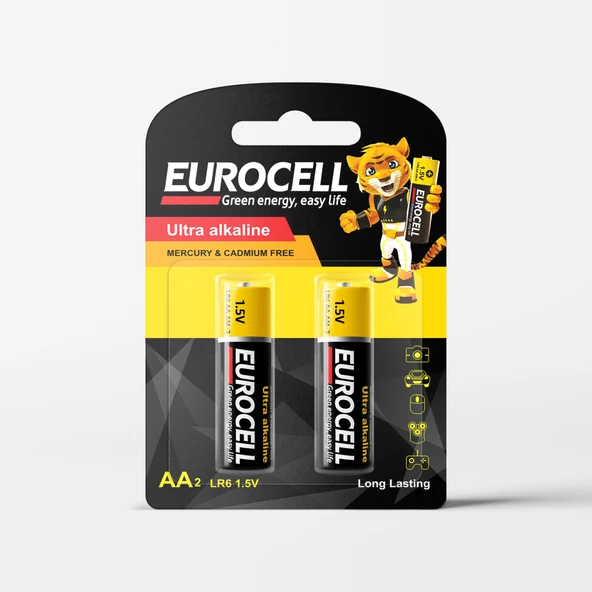 EUROCELL- AA2 LR6 1.5 V KALEM PİL ürün görseli 1