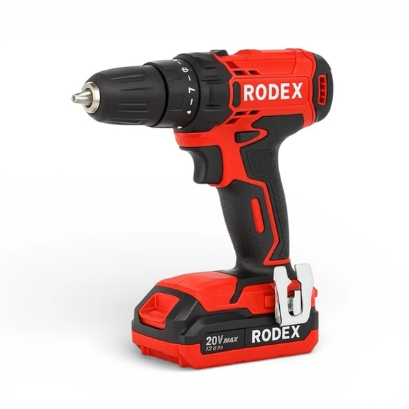 Rodex RDX3375 Akülü Şarjlı Vidalama Matkap 20V  2.0Ah ürün görseli 1