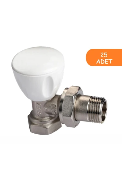 Eca 25 Adet ECA RV3 1/2 Köşe Radyatör Valfi Petek Havlupan Vanası 602120641 ürün görseli 1
