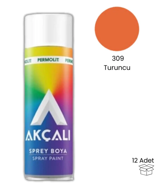 Akçalı Sprey Boya 312 Nefti Yeşil 400ml (12 Adet) ürün görseli 1