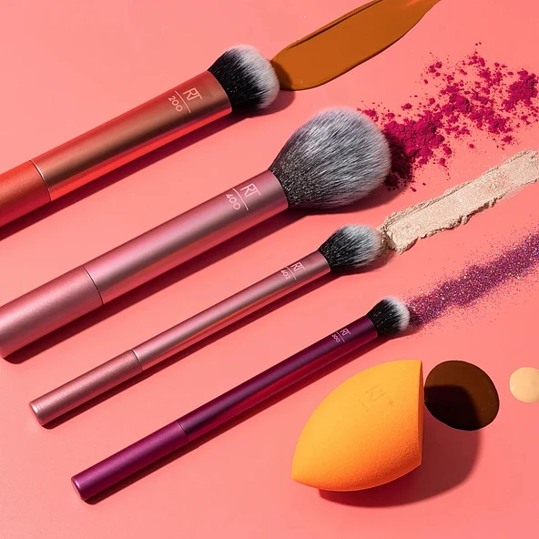 Real Techniques RT-1786 Everyday Essentials Set Makyaj Fırça Seti - Resim 3