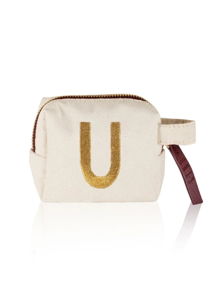 The Mia Harf Nakışlı Çanta U 14x12 cm ürün görseli 1