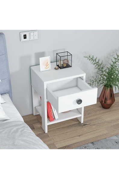 MoBiga Senay Çekmeceli Raflı Komodin - Resim 3