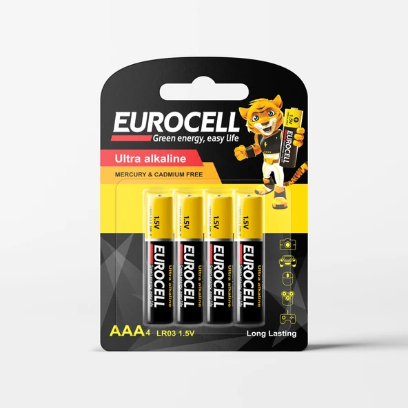 EUROCELL- AAA4 LR03 1.5 V İNCE KALEM PİL ürün görseli 1