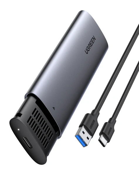UGREEN M.2 Sata NGFF SSD USB 3.1 5 Gbps Type-C Gen1 B-Key M+B Key Disk Kutusu - Uzay Grisi, 10903 ürün görseli 1