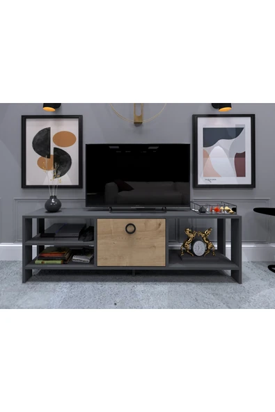 Mobiga Novel Tv Ünitesi 150 Cm Antrasit-safir ürün görseli 1