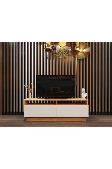 Mobiga Modena Tv Ünitesi 145 Cm Safirmeşe-Beyaz ürün görseli 1