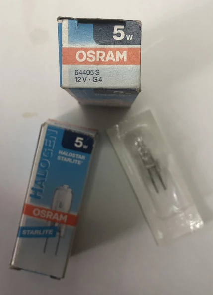 OSRAM HALOGEN HALOSTAR STARLITE 64405 S G4 12V 5W ürün görseli 1