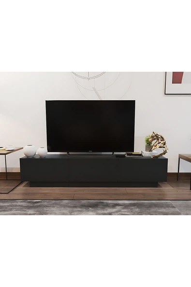 Albero Rotterdam Bazalı Tv Ünitesi 180 Cm Antrasit ürün görseli 1