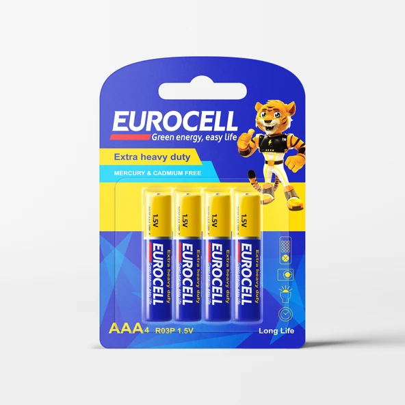 EUROCELL- AAA4 R03P 1.5 V İNCE KALEM PİL ürün görseli 1