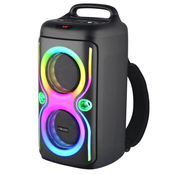 Mikado MD-66BT ThunderBag 40W 3600mAh Çanta Taşıma Özellikli USB/BT/TF/TWS RGB Işıklı Kablosuz Mikrofonlu Toplantı-Parti ürün görseli 1