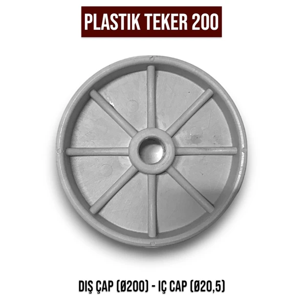 PLASTİK TEKER 200 ürün görseli 1