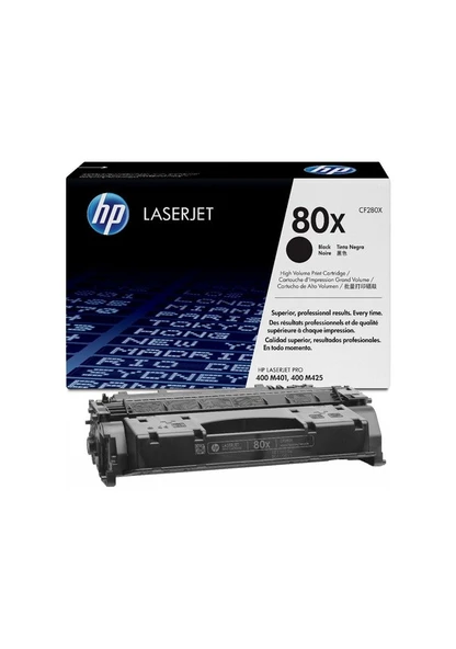 Hp 80X-Cf280X Yüksek Kapasiteli Siyah Toner M401 ürün görseli 1