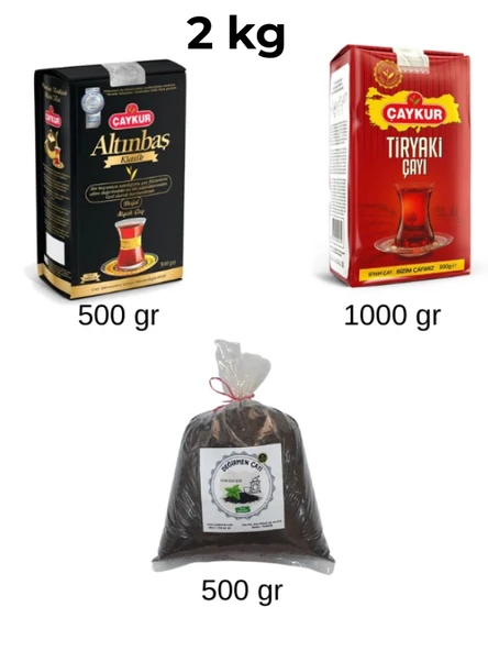 Çaykur Avantaj Paketi 3’lü Set – Altınbaş, Tiryaki ve Mayıs Çayı ürün görseli 1