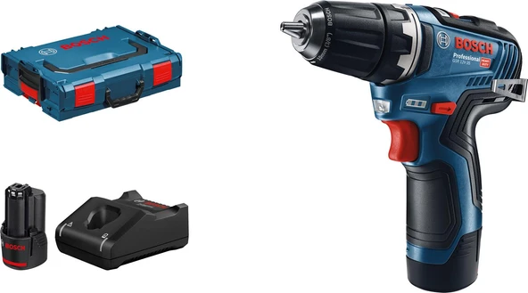Bosch GSR 12V-35  Akülü Vidalama Makinesi 2x3.0 Ah ürün görseli 1