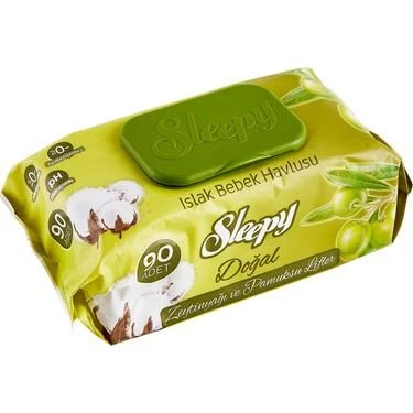 Sleepy Islak Mendil 90 Lı- Sleepy İslak Mendil- Sleepy Yenidoğan Islak Mendil- Yeni Doğan ürün görseli 1