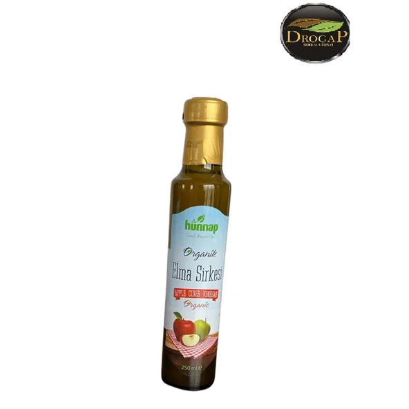 HÜNNAP ORGANİK ELMA SİRKESİ 250ML CAM ürün görseli 1