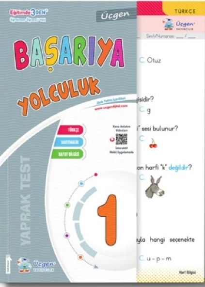 Üçgen 1.Sınıf Başarıya Yolculuk Yaprak Test - Resim 2