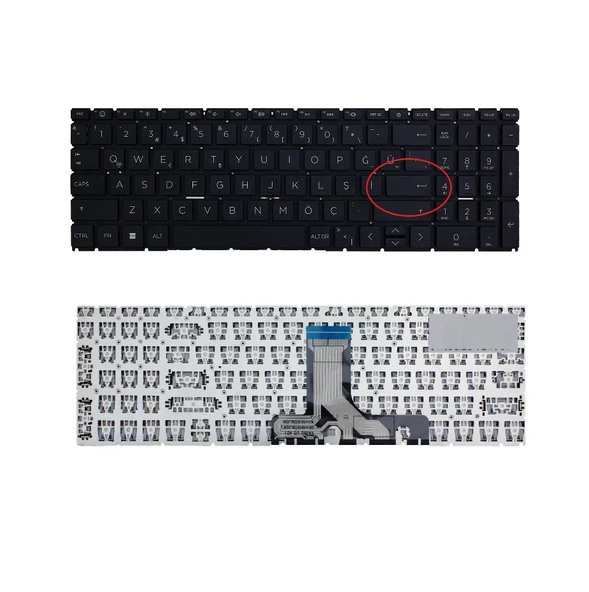 Hp Pavilion 15-eg2xxx Notebook Klavye Siyah Tr ürün görseli 1
