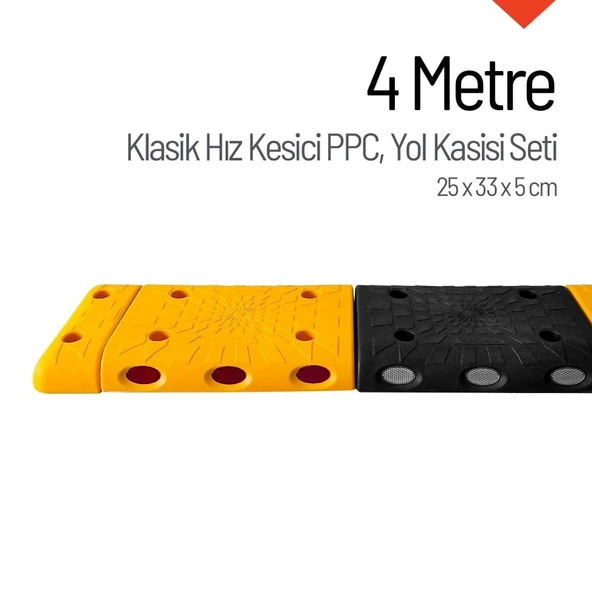 4 Metre Hız Kesici Set | Kapaklı Yol Kasisi Uygulaması ürün görseli 1