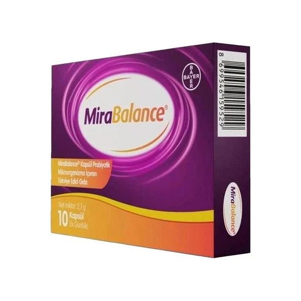Bayer Mirabalance Probiyotik İçeren Takviye Edici Gıda 10 Kapsül ürün görseli 1