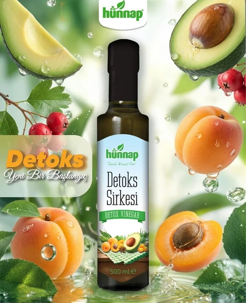 HÜNNAP DETOX SİRKESİ 500ML CAM - Resim 2