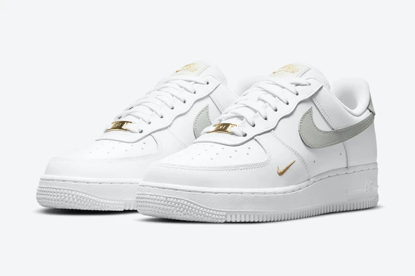 Nike Air Force 1 Low White Grey Gold - Resim 2