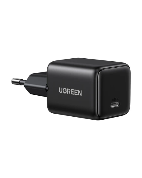 UGREEN 20W GaN Hızlı Şarj Cihazı Type-C QC PD 1xUSB-C, Siyah, 55553 ürün görseli 1