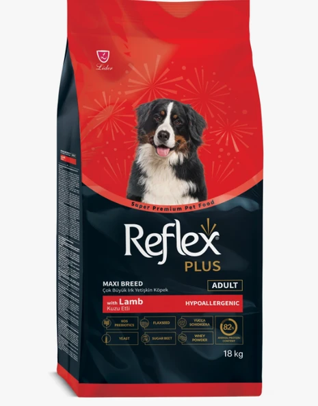 Reflex Plus Orta ve Büyük Irk Kuzu Etli 18 kg Yetişkin Köpek Maması ürün görseli 1