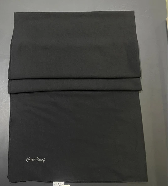 HAREM SCARF İNCİLA ŞAL-SİYAH ürün görseli 1