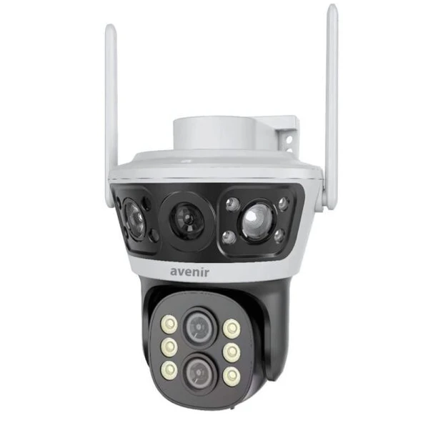 4MP 2 Kameralı 10X Zoomlu Wifi PTZ Kamera AV-S303 ürün görseli 1