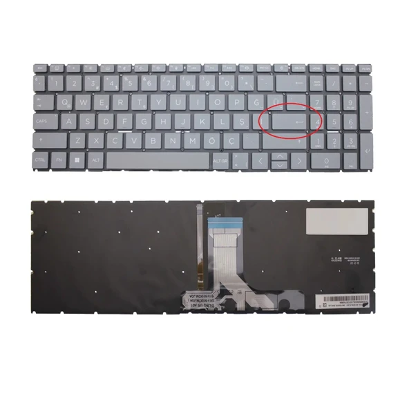 Hp 17-cn0212ng Klavye Füme Tr Işıklı ürün görseli 1