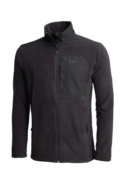 Helly Hansen Block Fullzip Erkek Polar Mont  Ebony - Resim 2