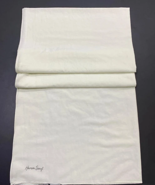 HAREM SCARF İNCİLA ŞAL-EKRU ürün görseli 1