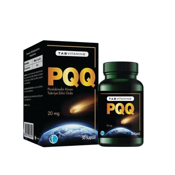 Tab Vitamins PQQ Pirolokinolin Kinon 20 Mg 30 Kapsül ürün görseli 1