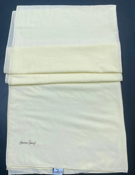 HAREM SCARF İNCİLA ŞAL-TEREYAĞI RENGİ ürün görseli 1