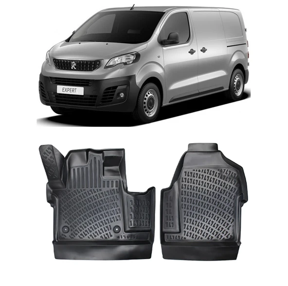 Peugeot Expert 17- / Citroen Jumpy 17- / Opel Vivaro 19- / Panelvan Kapalı Kasa BTM 3D Havuzlu Paspas ürün görseli 1