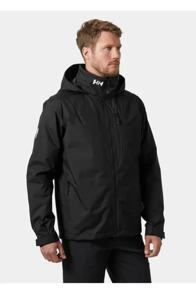 Helly Hansen Crew Hooded Midlayer Erkek Mont Black - Resim 3