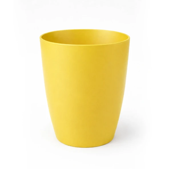 Sarı Kırılmaz Plastik Dekoratif Saksı (1 Adet) 15CM Orkide Çiçek Bitki İçin Kırılmaz Balkon Saksısı ürün görseli 1