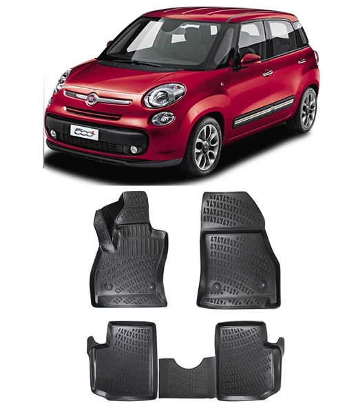Fiat 500L 2012-2021 BTM 3D Havuzlu Paspas ürün görseli 1