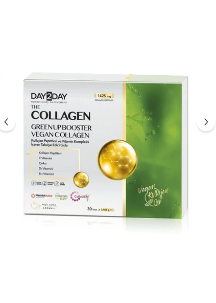 Day2Day The Collagen Green Up Booster 30 Saşe - Yeşil Elma Aromalı ürün görseli 1