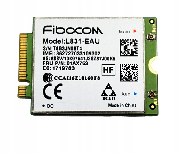 Fibocom L831‑EAU M.2 LTE Kablosuz Modül – ThinkPad Uyumlu ürün görseli 1