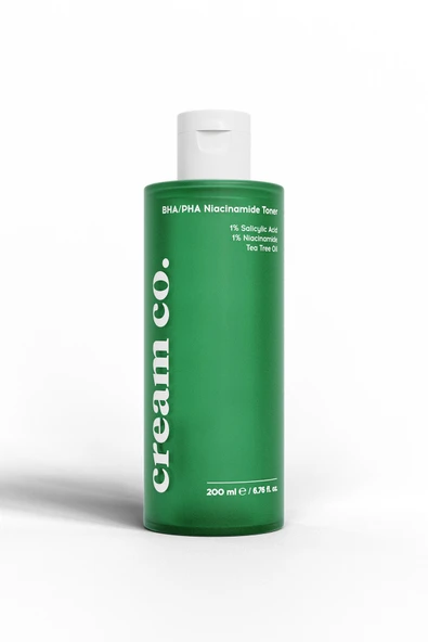 Cream Co. Matlaştırıcı Siyah Nokta Akne Karşıtı Arındırıcı Tonik Bha/pha Niacinamide Toner ürün görseli 1