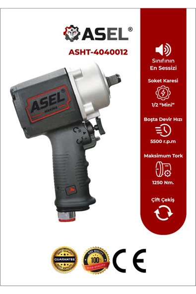 Asel ASHT- 4040012 Havalı Somun Sıkma Makinası ürün görseli 1