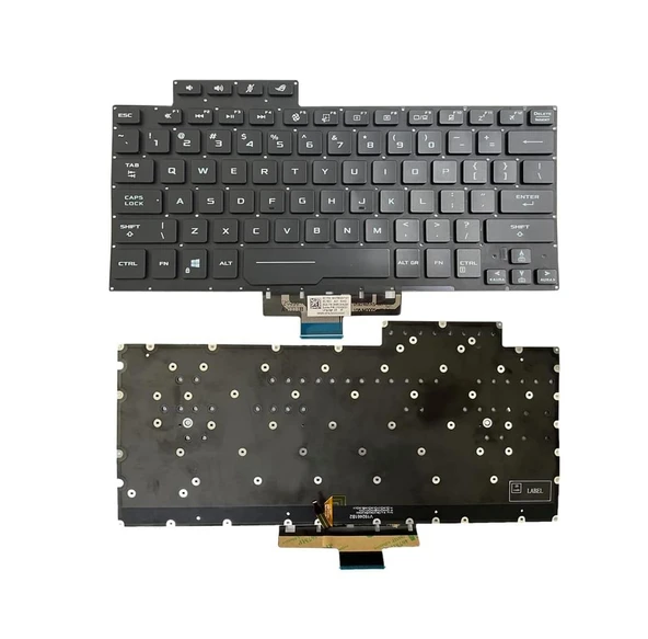 Asus ROG Zephyrus G14 GA401QC-BM205W01 Klavye Siyah TR Işıklı ürün görseli 1